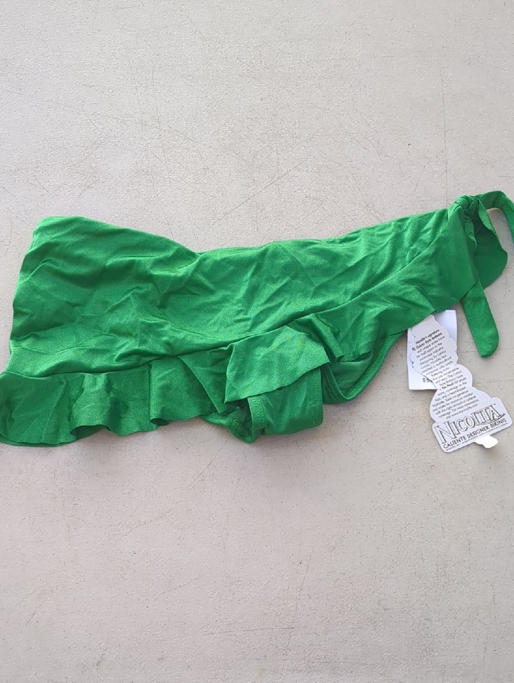 Nicolita Green Ruffle Bikini Bottom